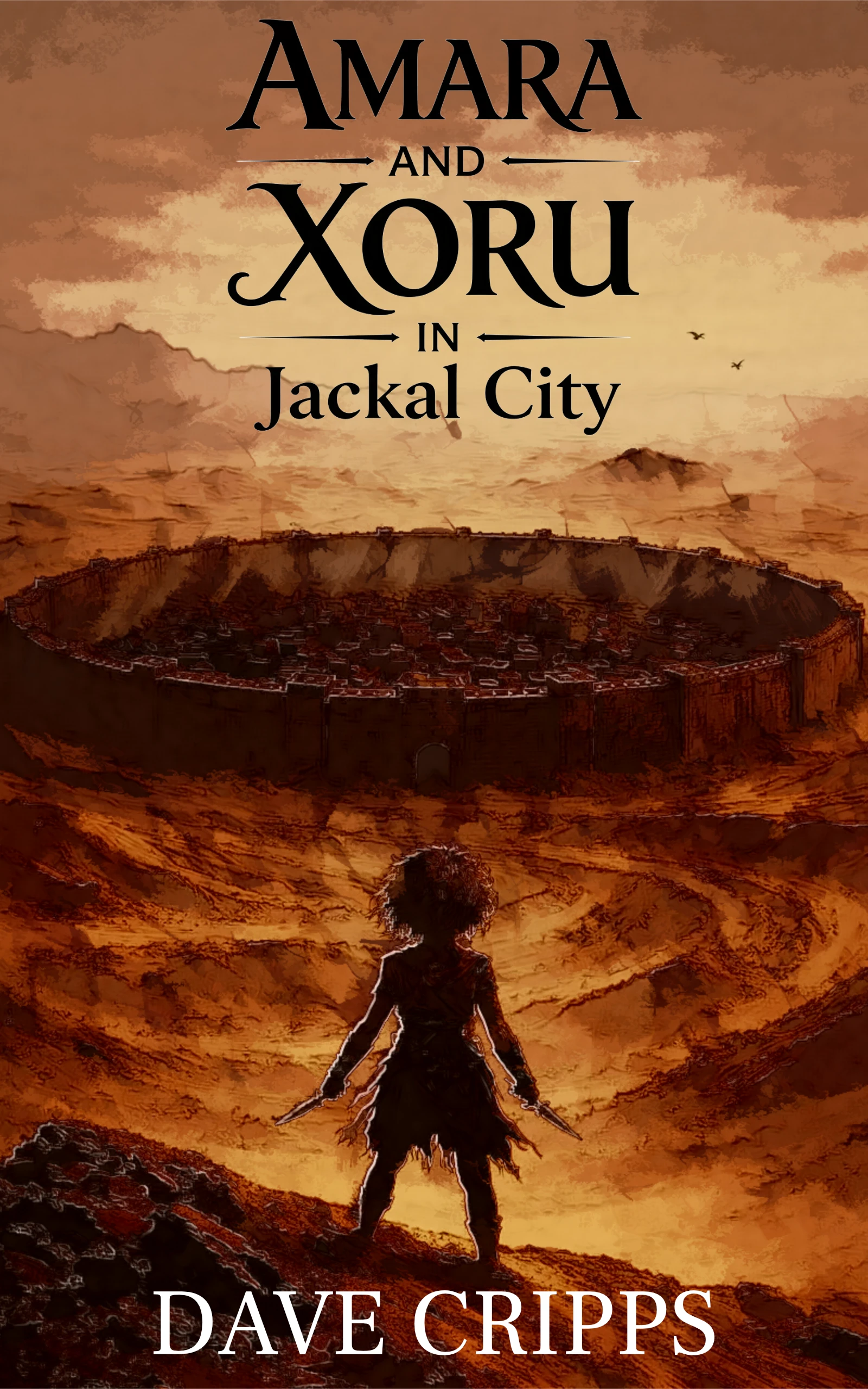 Amara and Xoru in Jackal City Cover